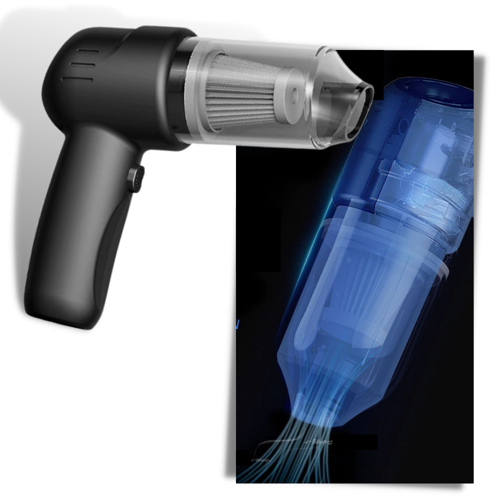 Cordless Handheld Mini Vacuum Cleaner - Powerful Suction -