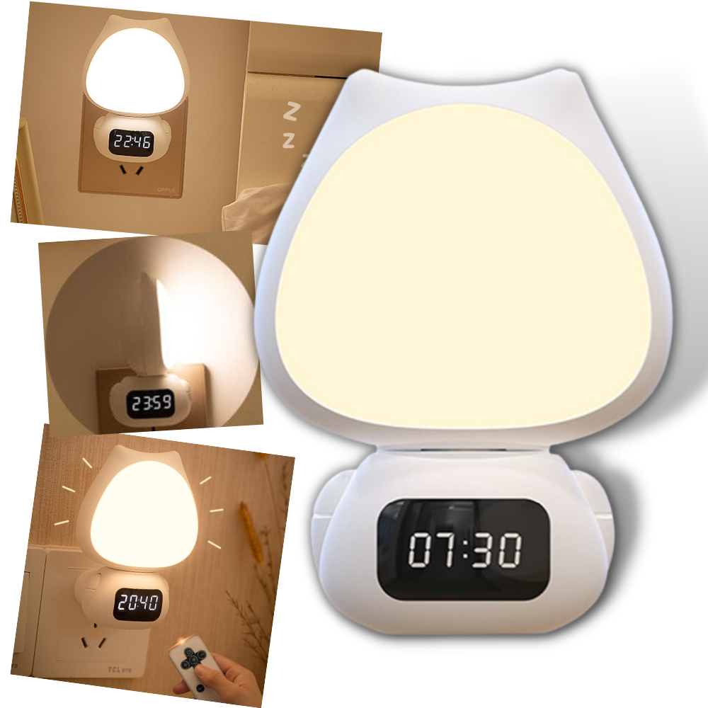 Uppladdningsbart bärbart nattljus - dimbar lampa med fjärrkontroll för dubbla användningsområden - söt fjärrstyrd sänglampa - Ozerty