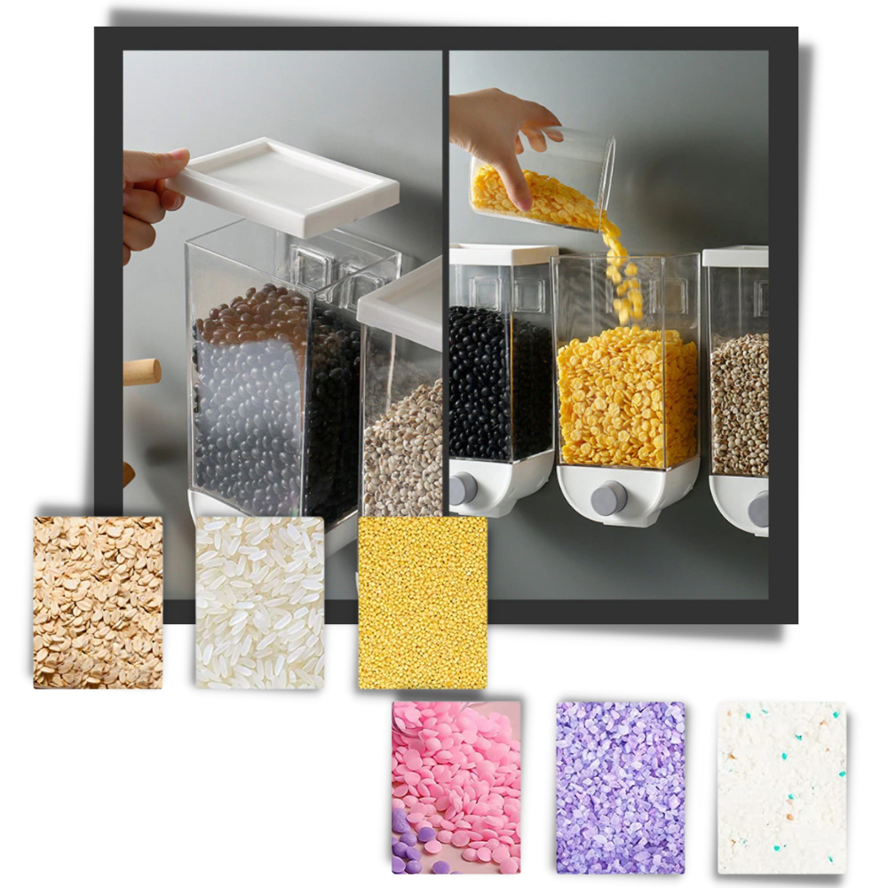 Adhesive Wall-Mounted Cereal Dispenser - How to Use your Dispenser - 