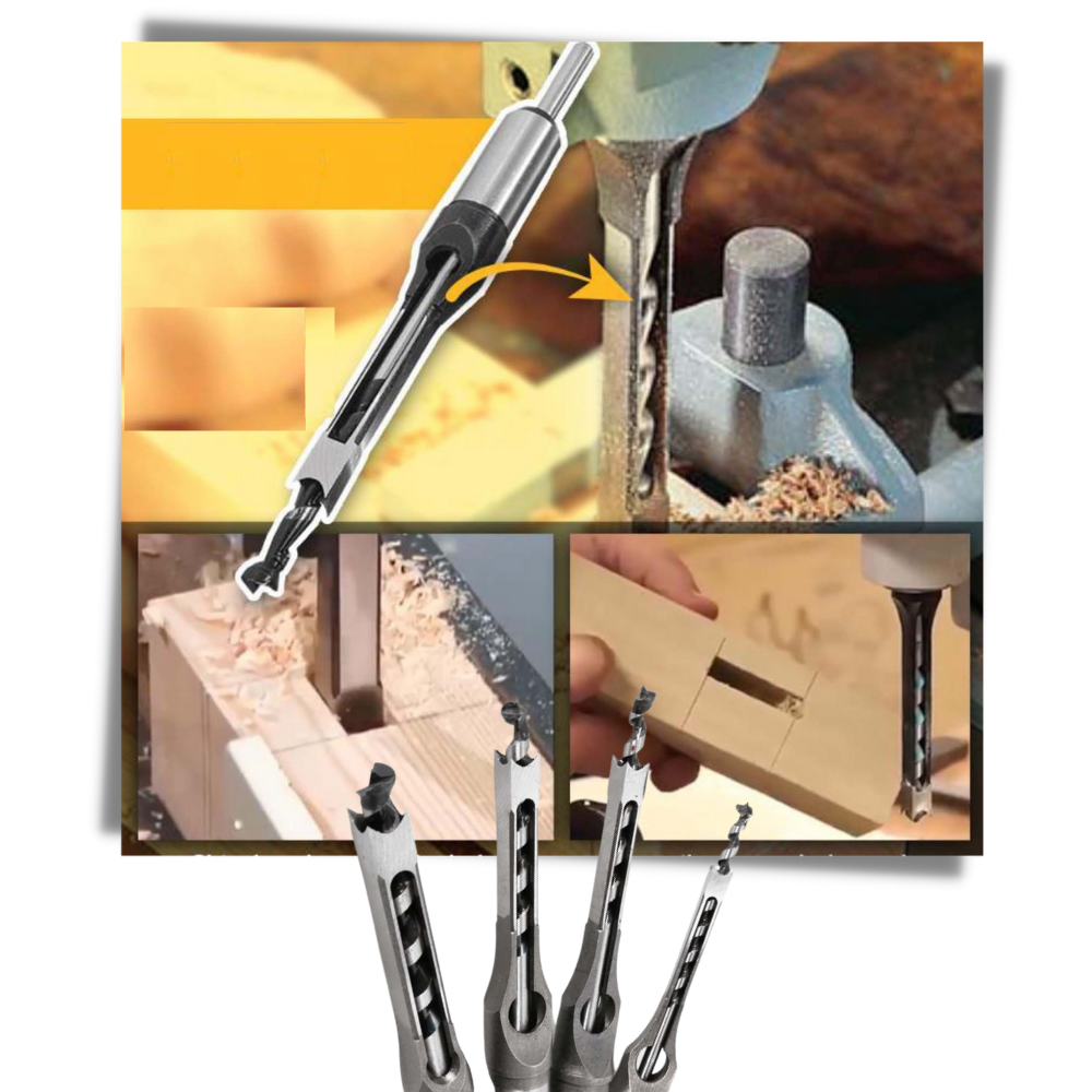 Chisel Drill Bit Set - Easy To Use  - 