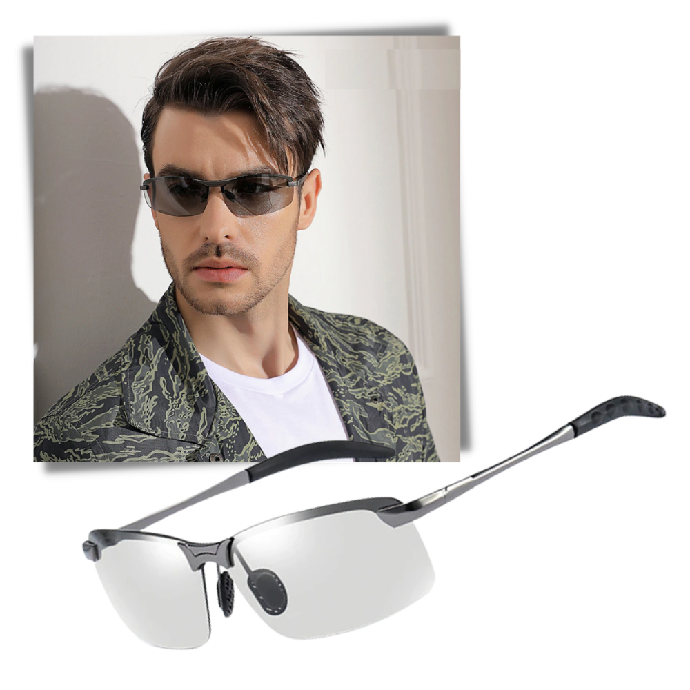 Fotokromatiska UV-solglasögon för män - Justerbar - Ozerty