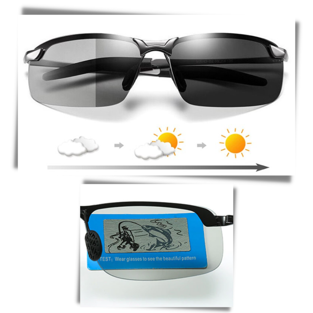 Photochromic UV Sunglasses For Men - Excellent Protection From Sun Rays -