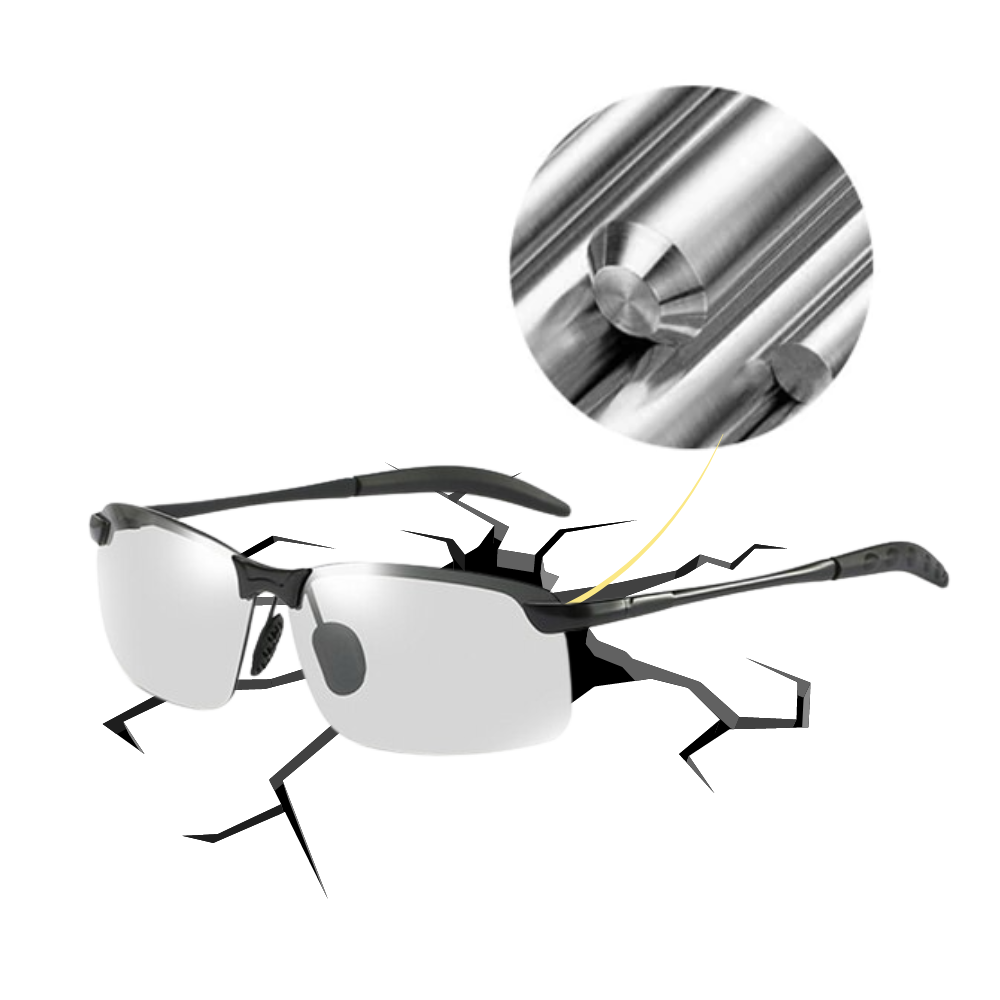 Occhiali da sole UV fotocromatici per uomo - Realizzati con materiali resistenti - Ozerty