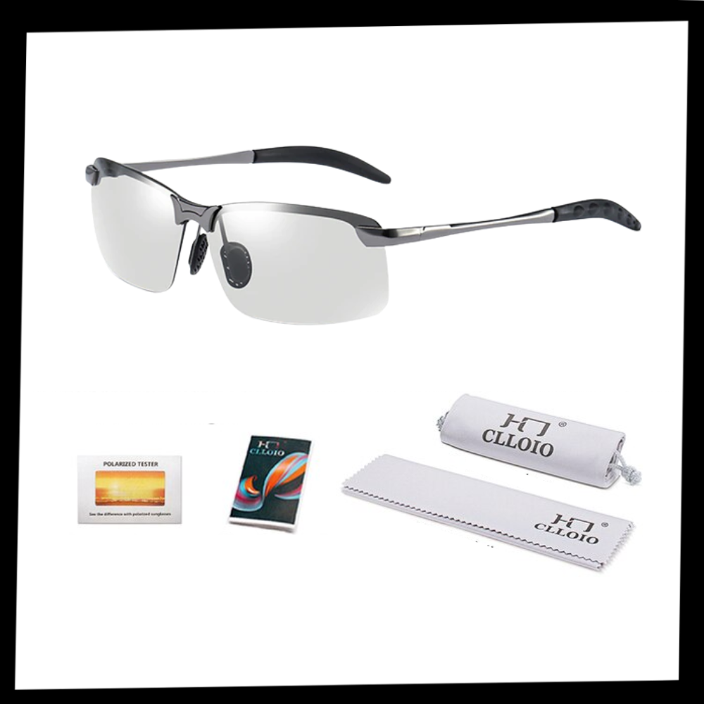 Photochromic UV Sunglasses For Men - Package -