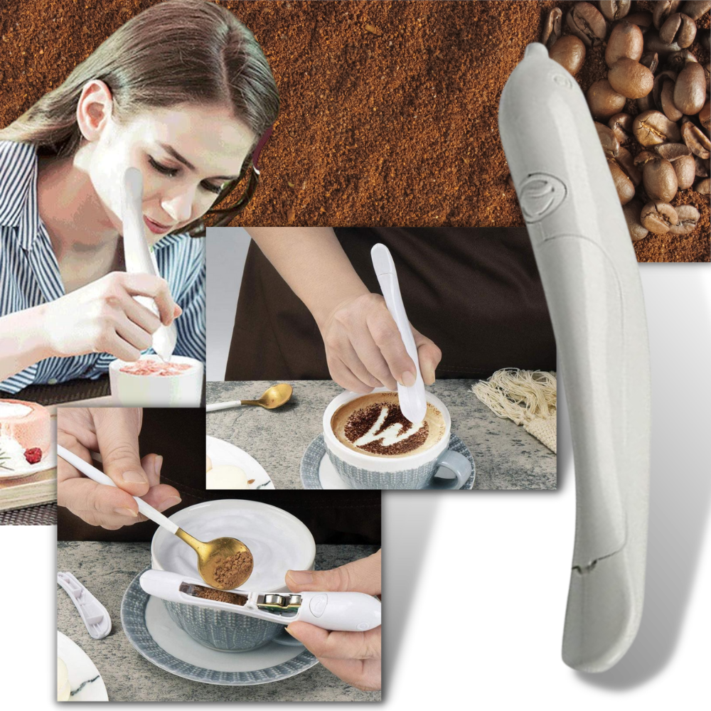 Electric Coffee Pen - Coffee Carving Genius-latte-pen - DIY Coffee Carving Pen -