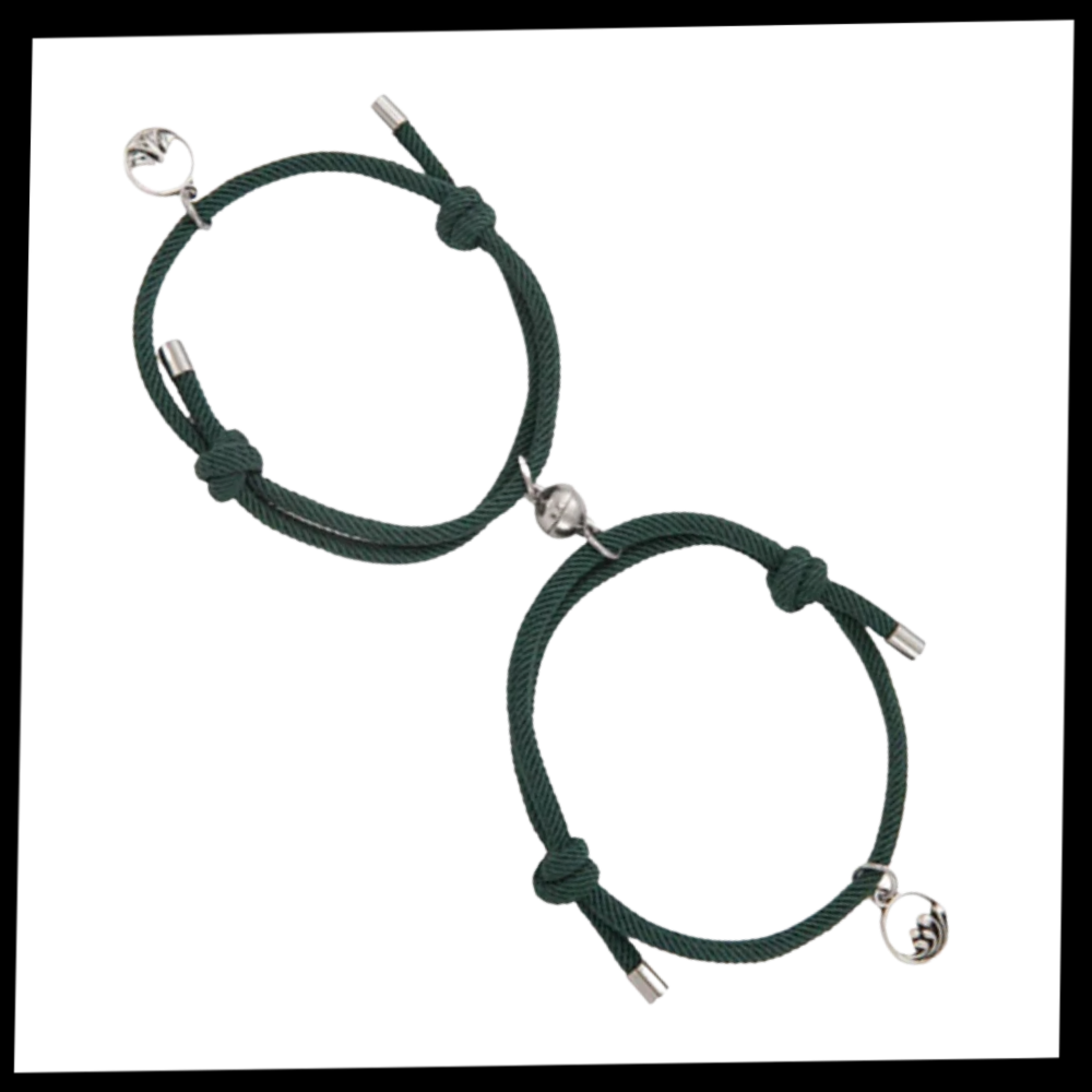 Lot de 2 bracelets magnétiques pour couples - Contenu du produit - Ozerty
