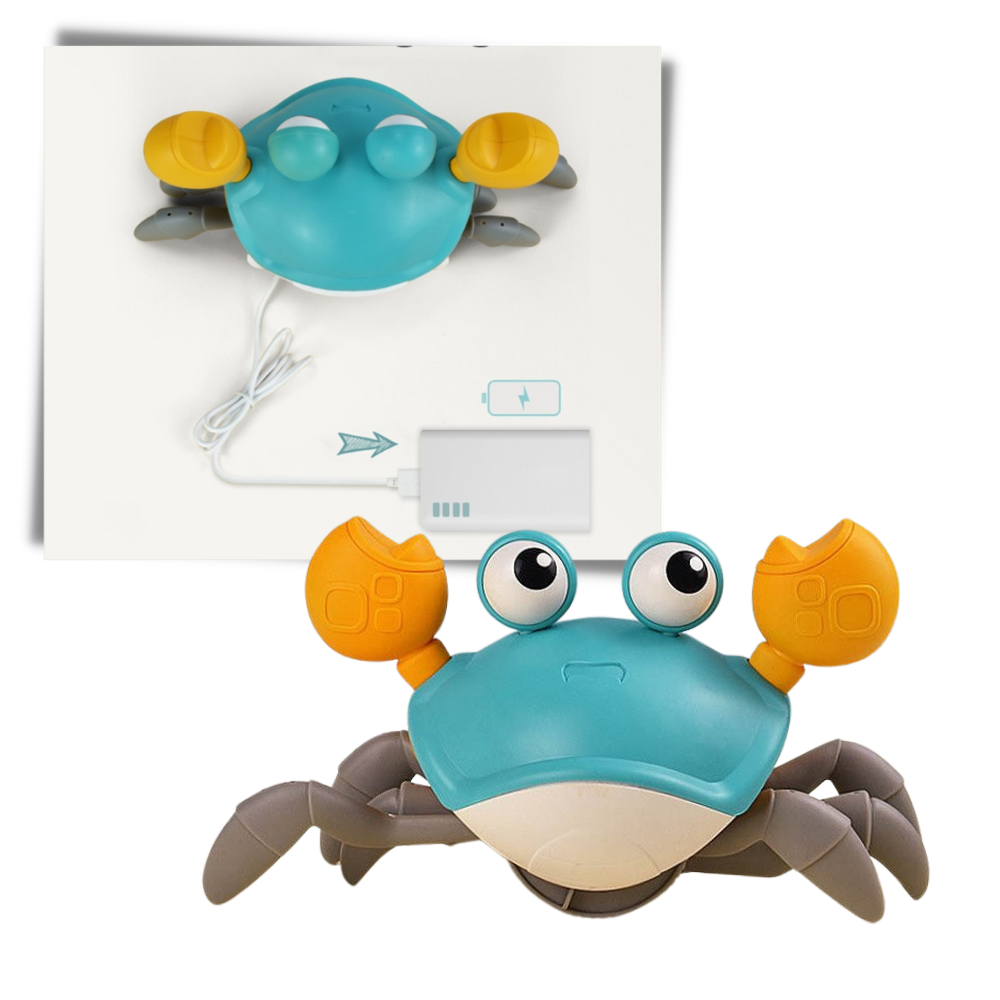 Crab Toy with Motion Sensor - Rechargeable Design - 