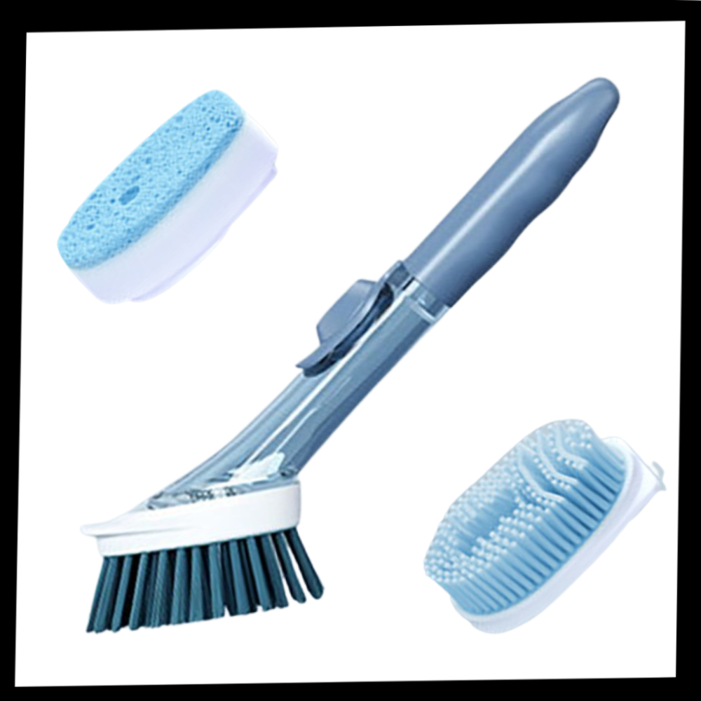 Cleaning Brush with Soap Dispenser - Package - 