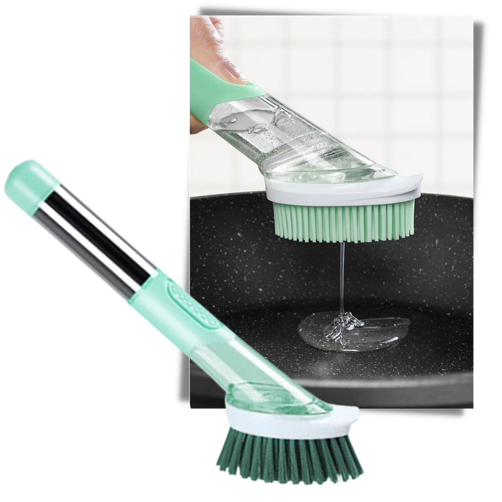 Cleaning Brush with Soap Dispenser - Unique Design -