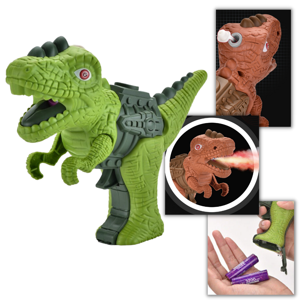 Dinosaurie leksakspistol - Bärbar Dinosaur Toy Gun - Dinosaur Sound Fire Spray Toy - Ozerty