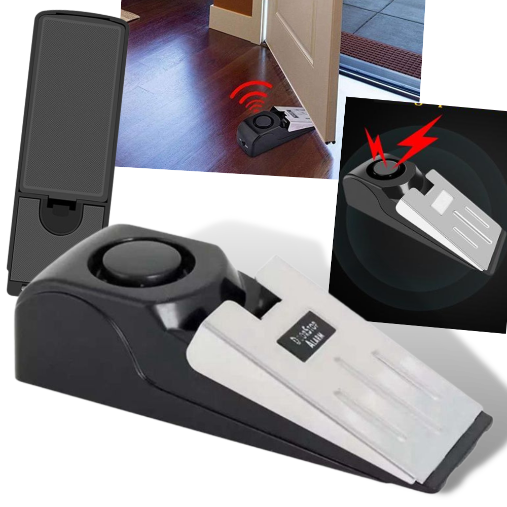 Dörrstopp med alarm | säkerhet dörrkil | dörrstopp med säkerhetslarm för hemmet med sensor - Ozerty