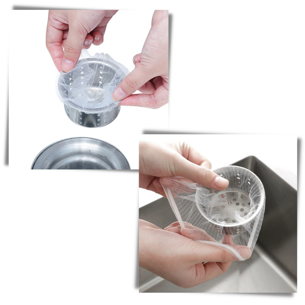 Pack of Filter Mesh for Kitchen Sink - Easy to Use
 - 