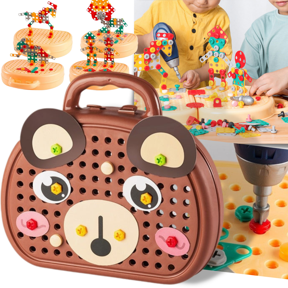 Jeu de puzzle éducatif avec kit de perçage - Ozerty