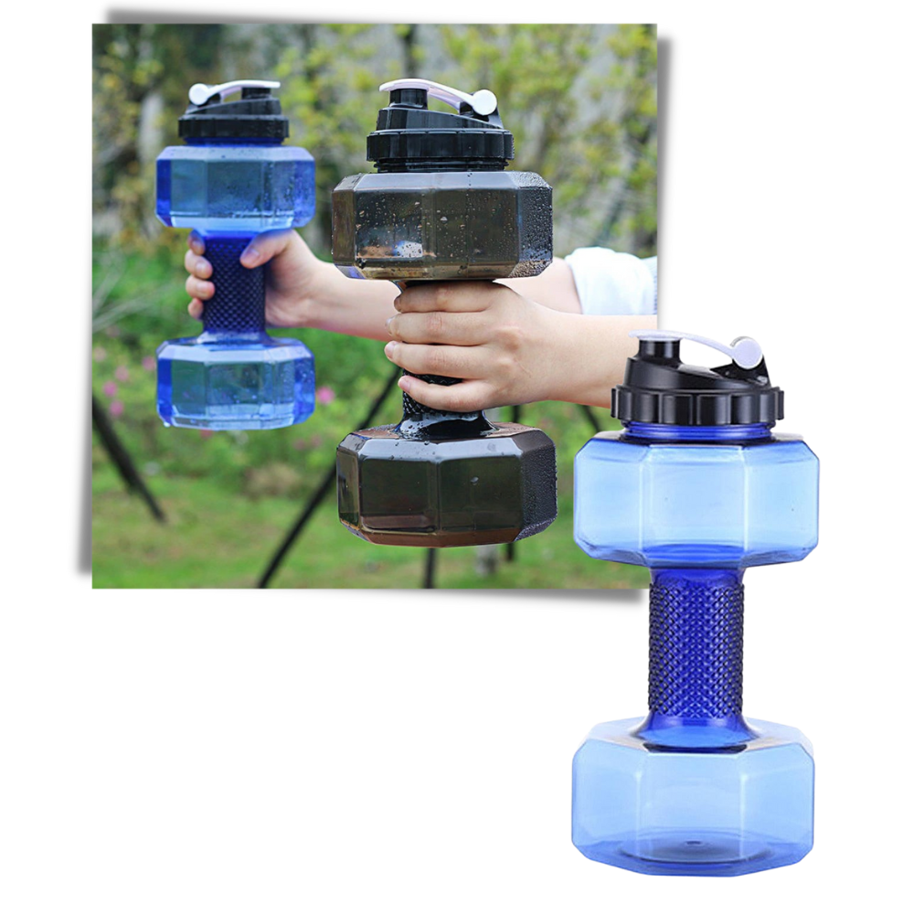 Dumbbell Water Bottle - Excellent option for storing water - Ozerty