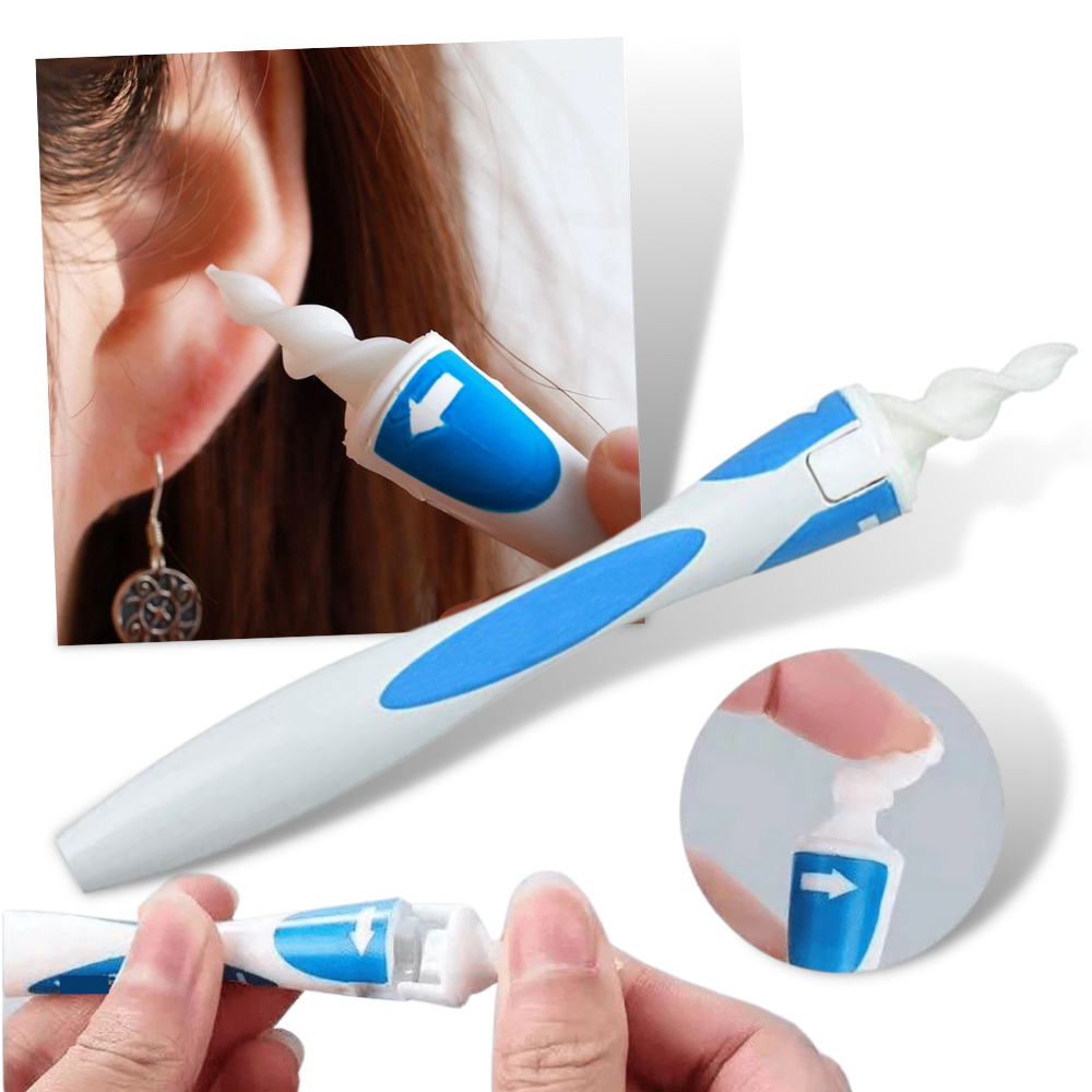 Smart Ear Pick Swab - Spiral Earwax Cleaner - Silicone Spiral Ear Cleaner Tool
 - 