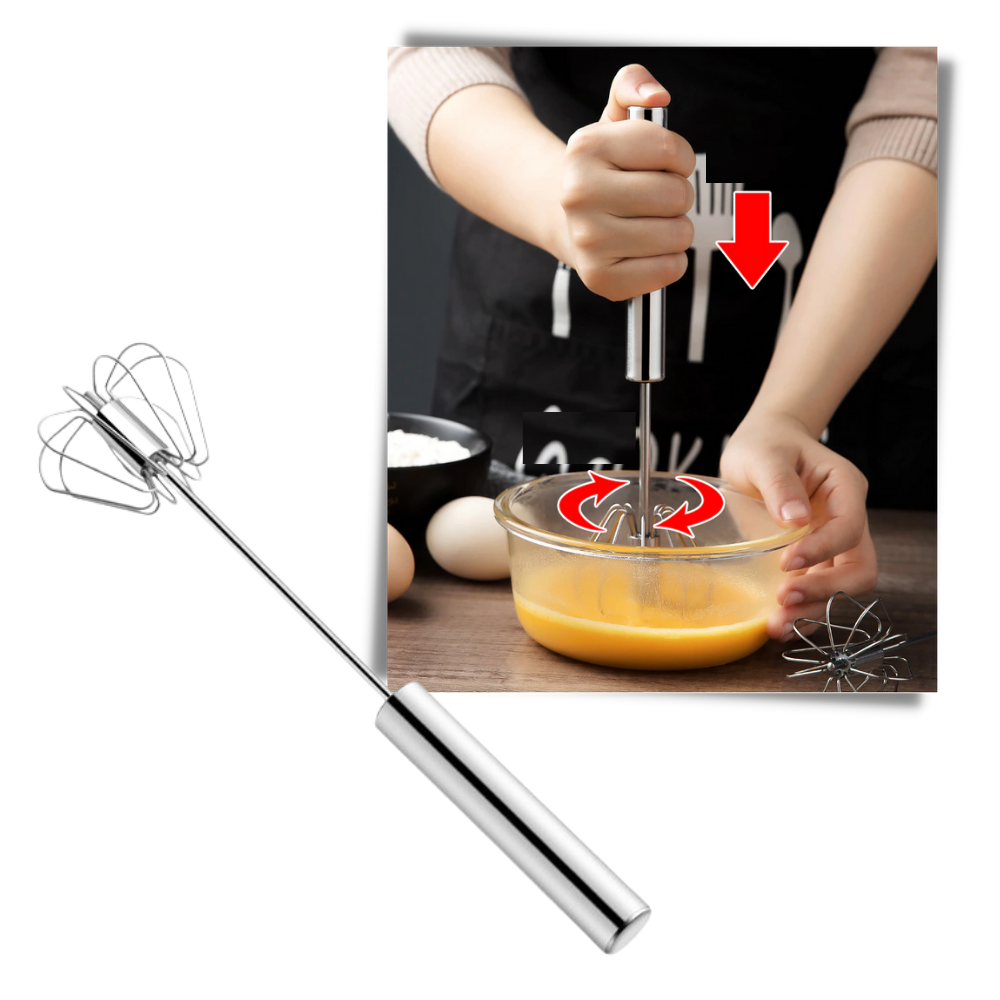Semi-Automatic Egg Beater - Easy To Use - 