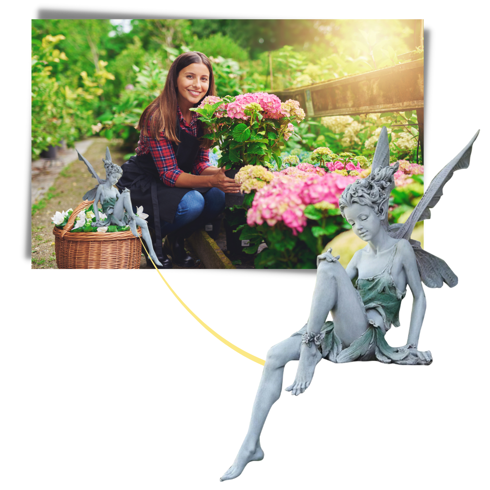 Fairy Statue Garden Ornament - Portable - 