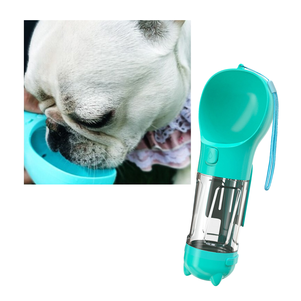 Mangiatoia e borraccia portatile per animali domestici - Alimentatore perfetto per animali domestici - Ozerty