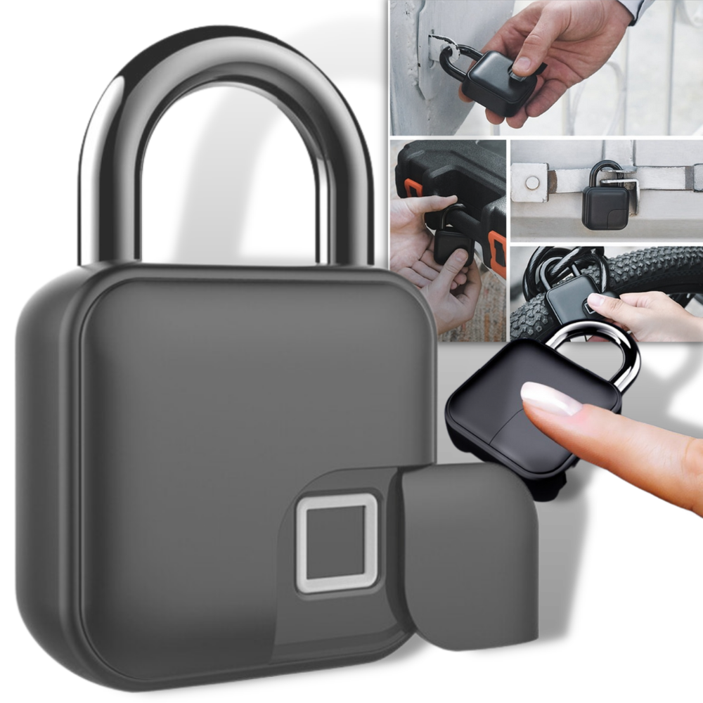 Smart Keyless Padlock – Waterproof Fingerprint Padlock - Bluetooth Fingerprint Padlock - 