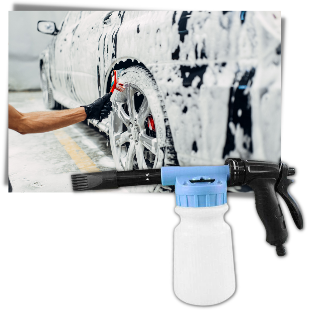 Pistolet à mousse pour voiture - Facilite le lavage des voitures - Ozerty
