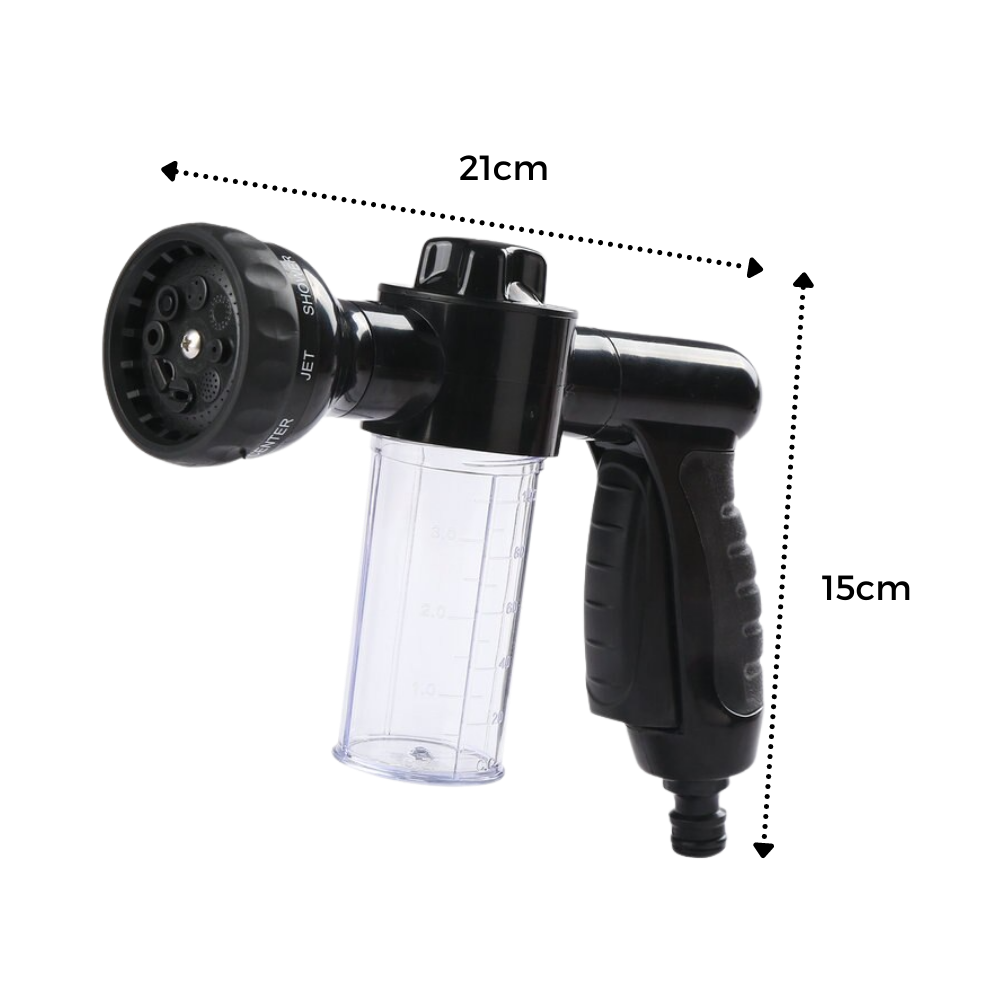 Pistolet de lavage de voiture haute pression avec distributeur de savon - Caractéristiques techniques - Ozerty