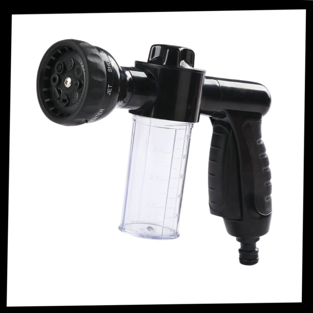 High-Pressure Hose Nozzle Head & Soap Dispenser - Package - 