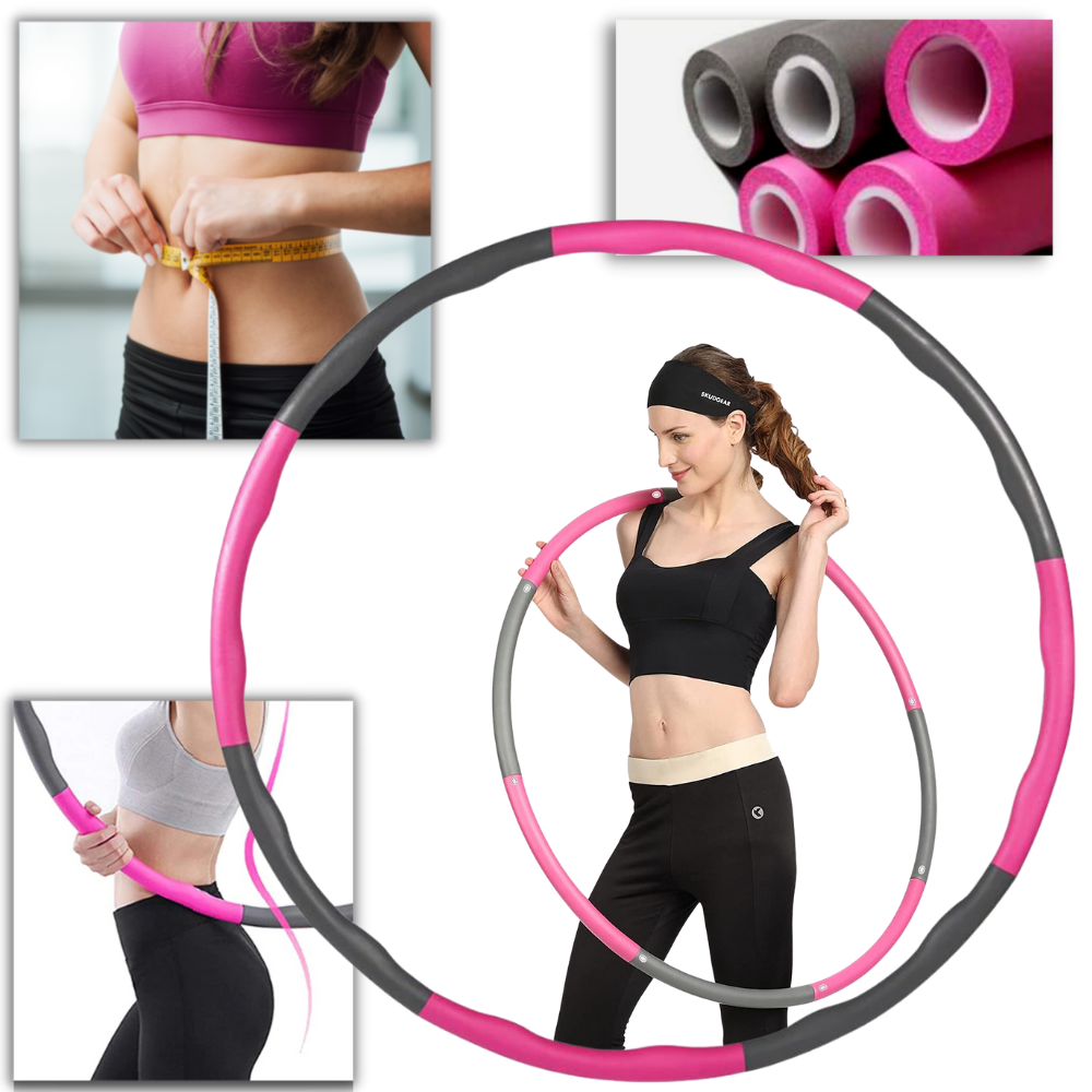 Padded adjustable Fitness Hula Hoop  | foam 85CM Hoop | Exercise Hoop - Ozerty