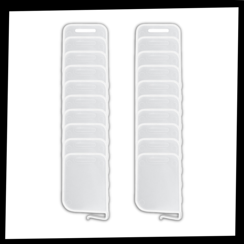 20-Pack Refrigerator Shelf Dividers - Package - 