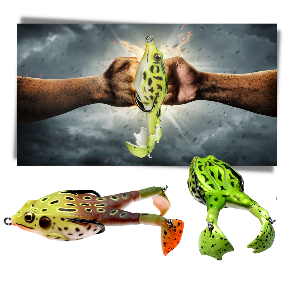 Silicone Frog Fishing Lure - Durable - 