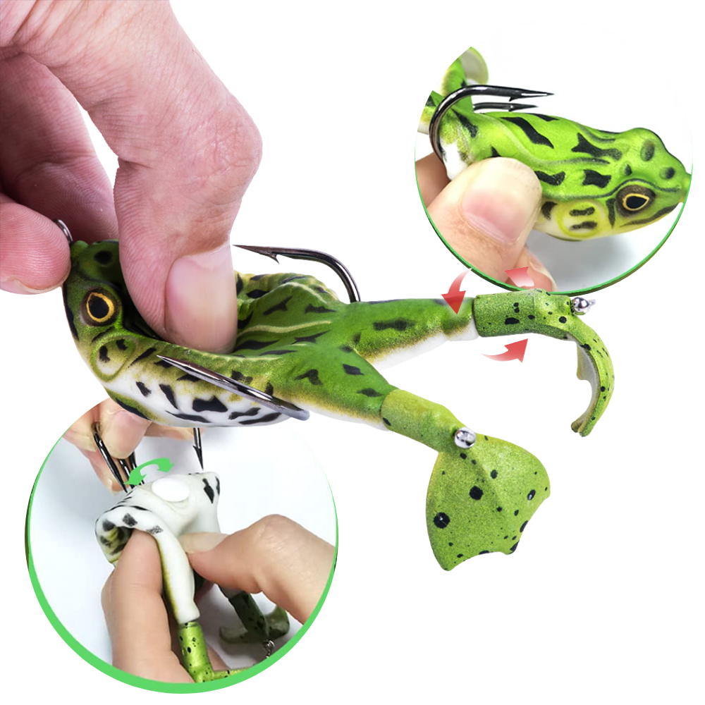 Silicone Frog Fishing Lure - Easy to Use - 