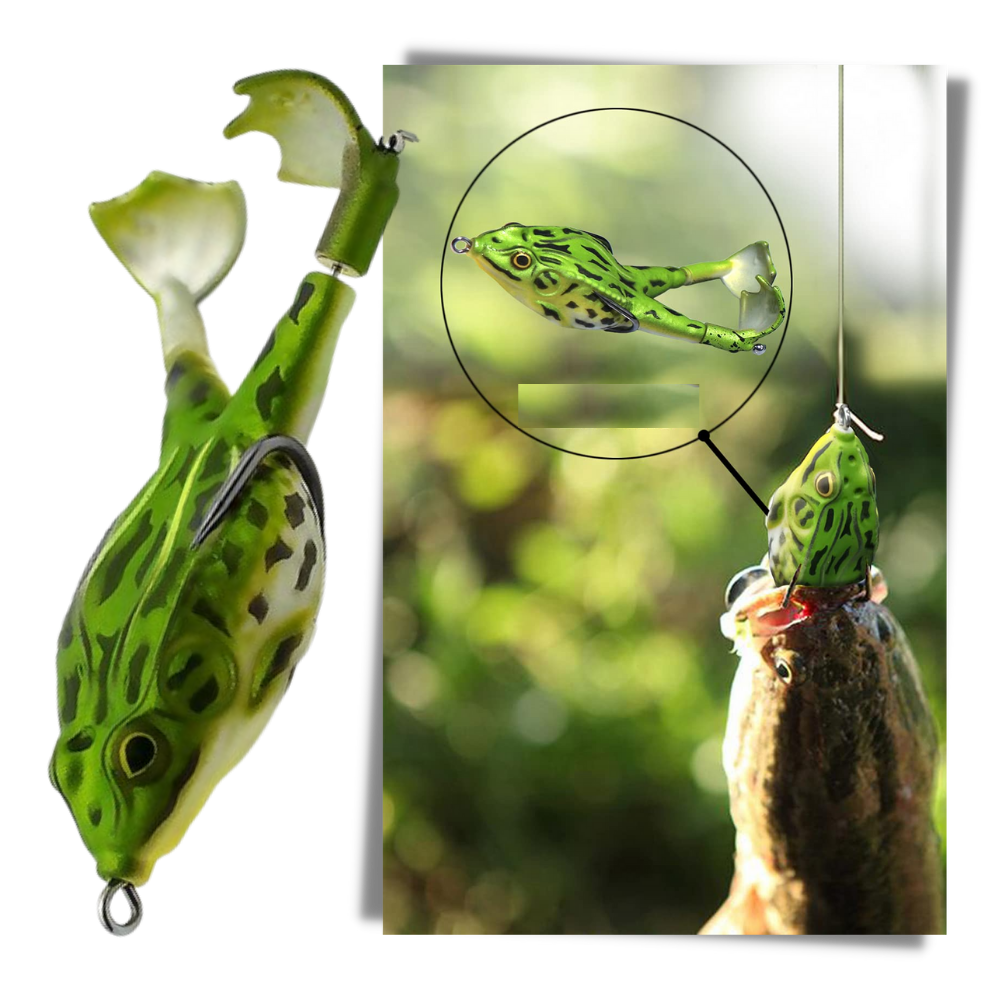 Silicone Frog Fishing Lure - Excellent Fishing Bait - 