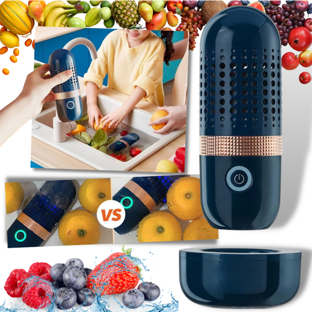 Fruit and Vegetable Cleaning Machine - Fruit and Vegetable Purifier - Wireless Fruit and Vegetable Washer Machine -