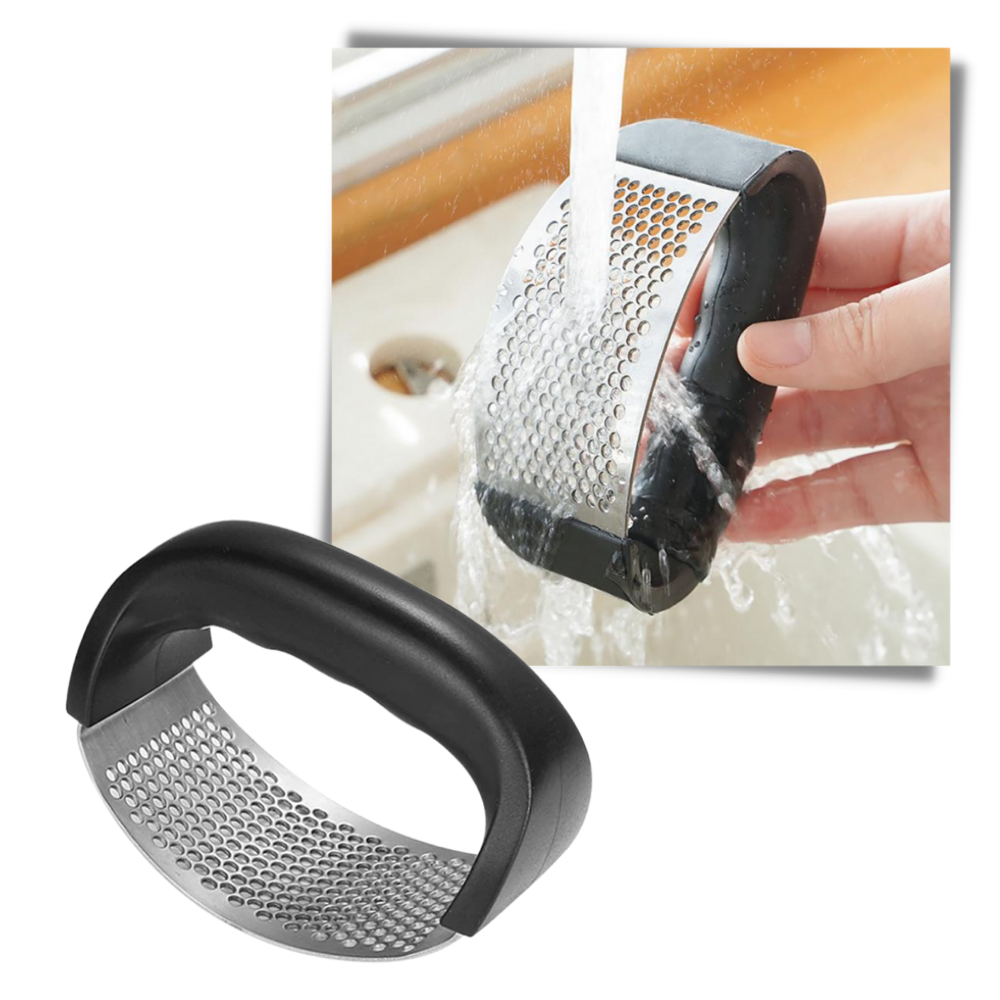 Steel Garlic Crusher - Convenient Cleaning -