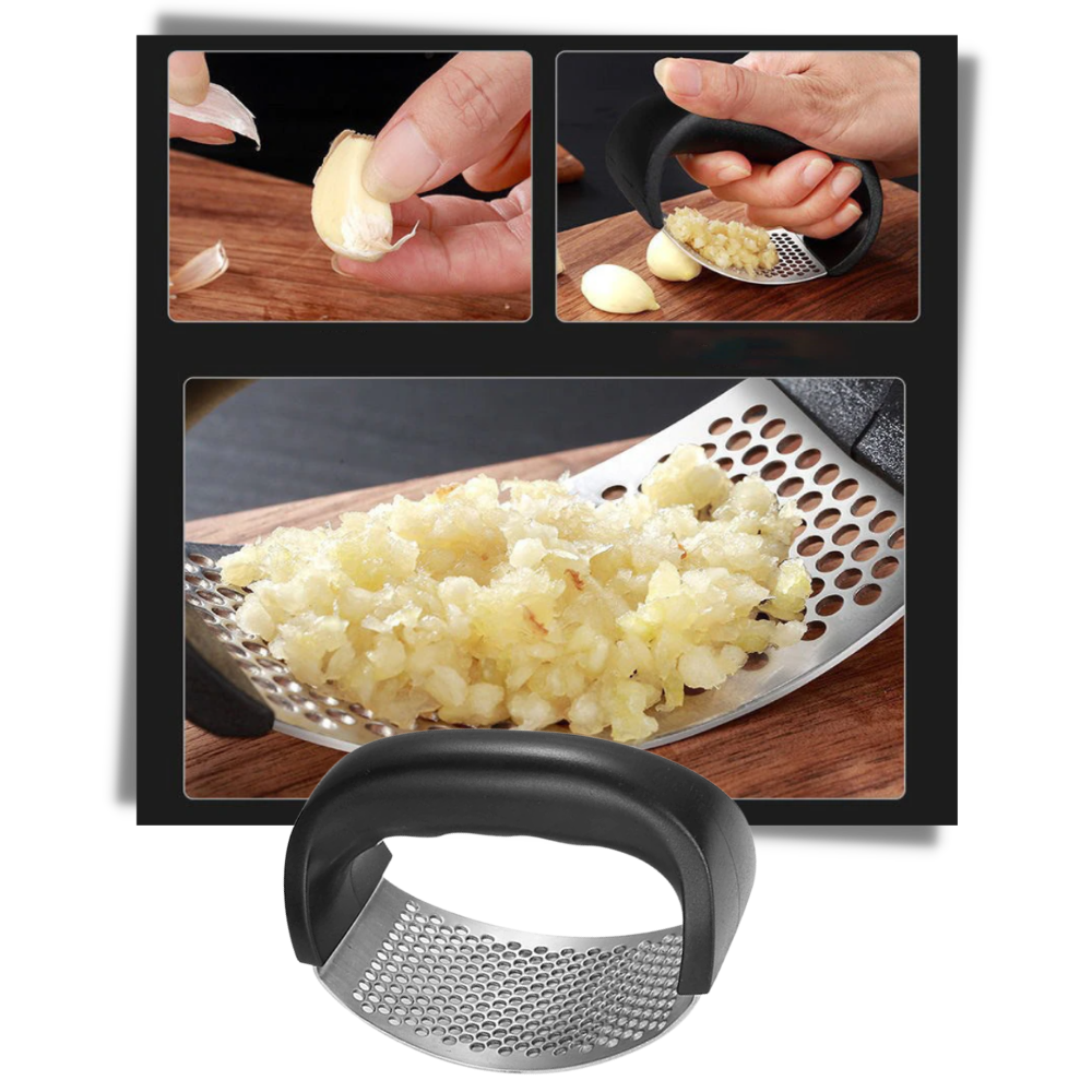 Steel Garlic Crusher - Extremely easy -