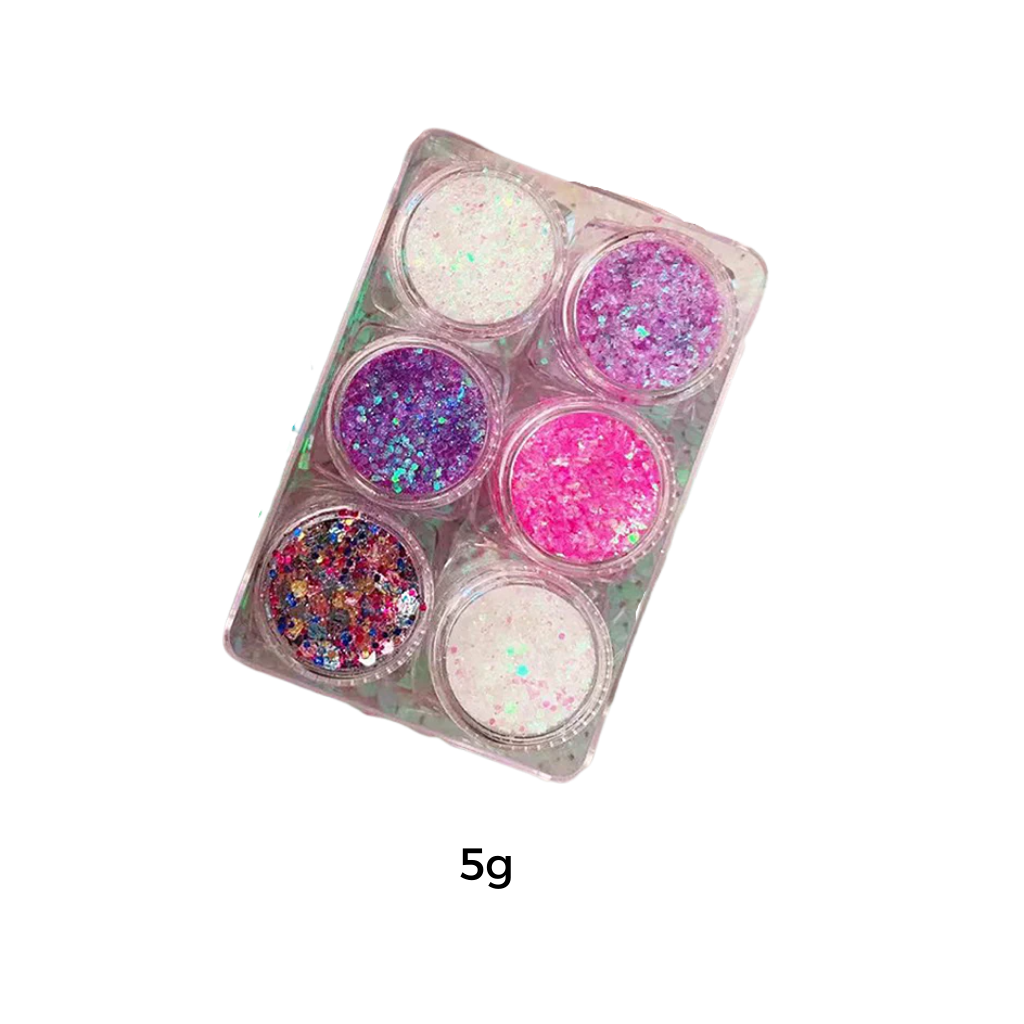 Face and Body Glitter Set - Dimensions - 