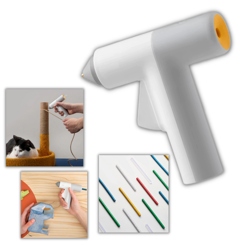 Hot Glue Gun - Cordless DIY Glue Gun - Ergonomic Glue Tool - 