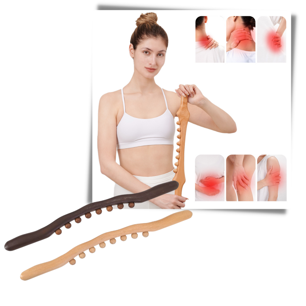 Natural Wood Muscle Massager - Multifunctional Application - 