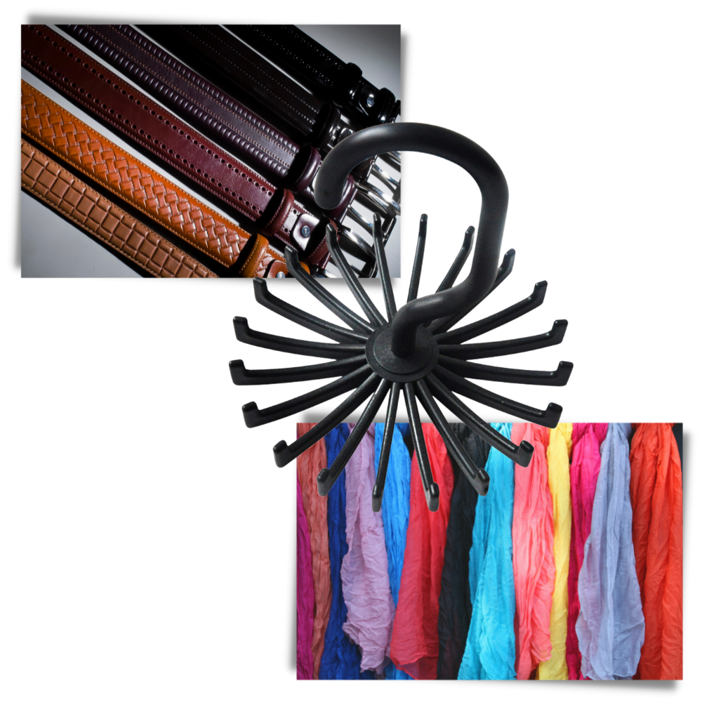 360-Degree Rotating Tie Hanger - Versatile Application - 