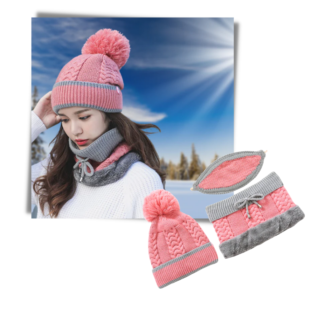 Winter Beanie Set - Warm and Comfortable - Ozerty
