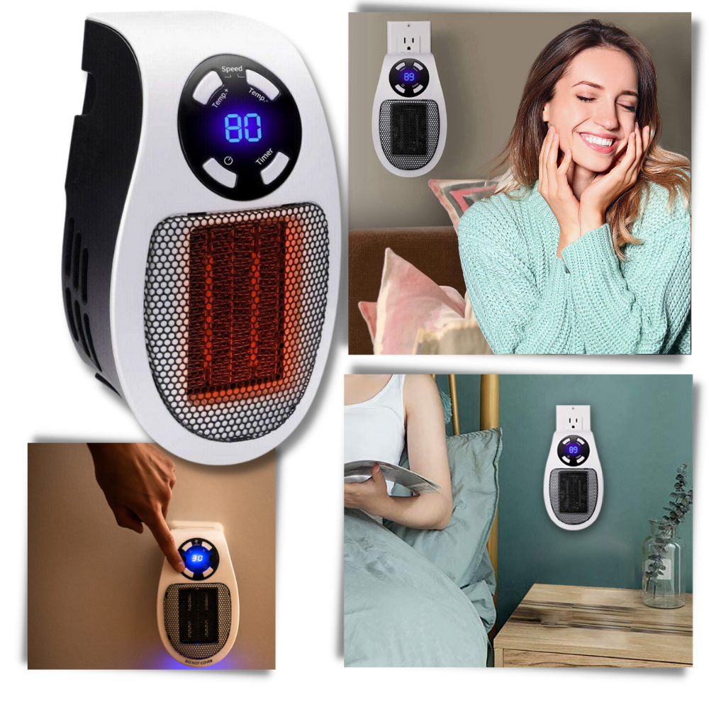 Mini electric heater | mini heater with remote control | small electric heater with fan - Ozerty