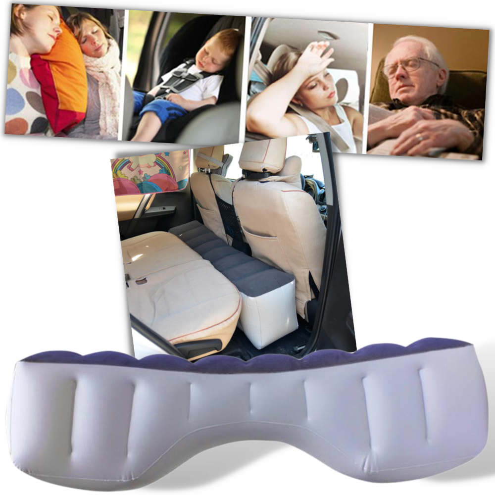 Air Cushion for Cars – Inflatable Car Bed Mattress - Durable Auto Cushion for Car Backseat - 