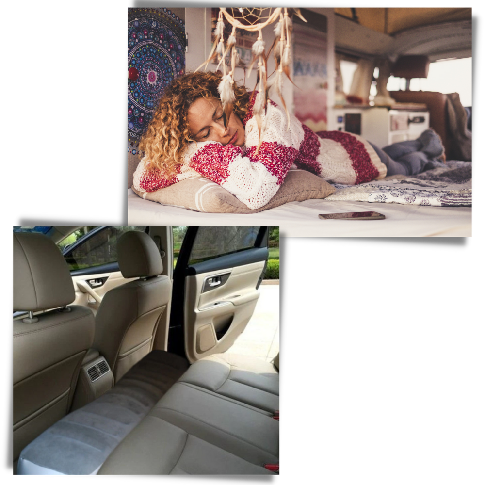 Cushion for Backseat Car Mattress - Improved Comfort - 