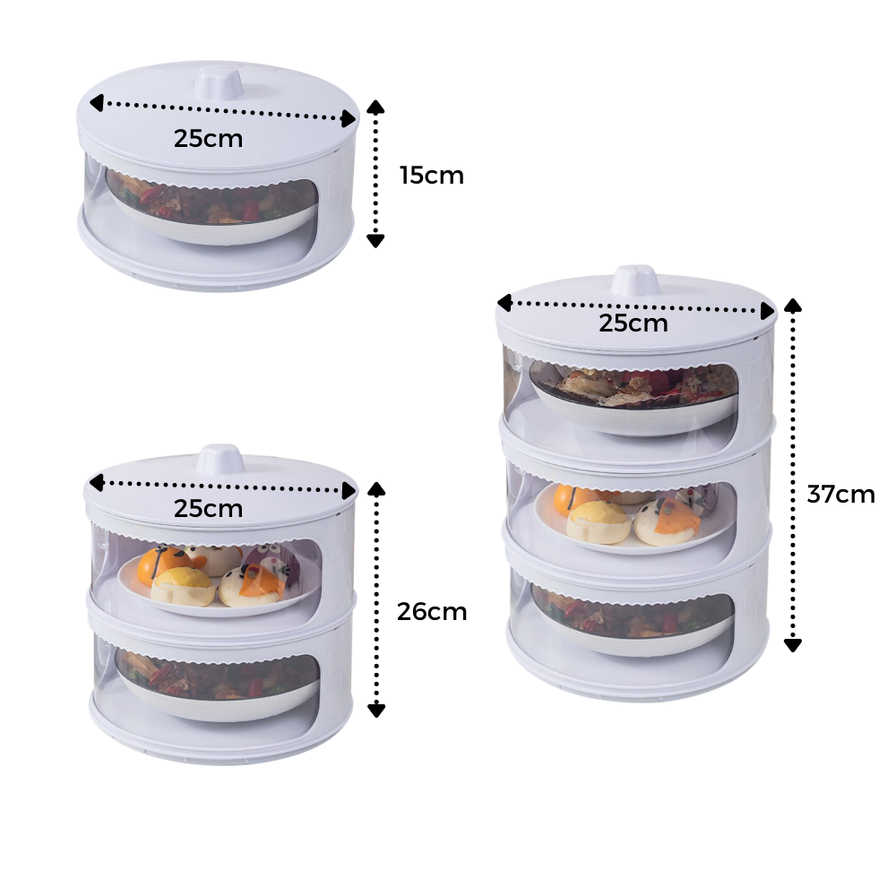 Stackable Insulating Food Storage Containers - Dimensions -