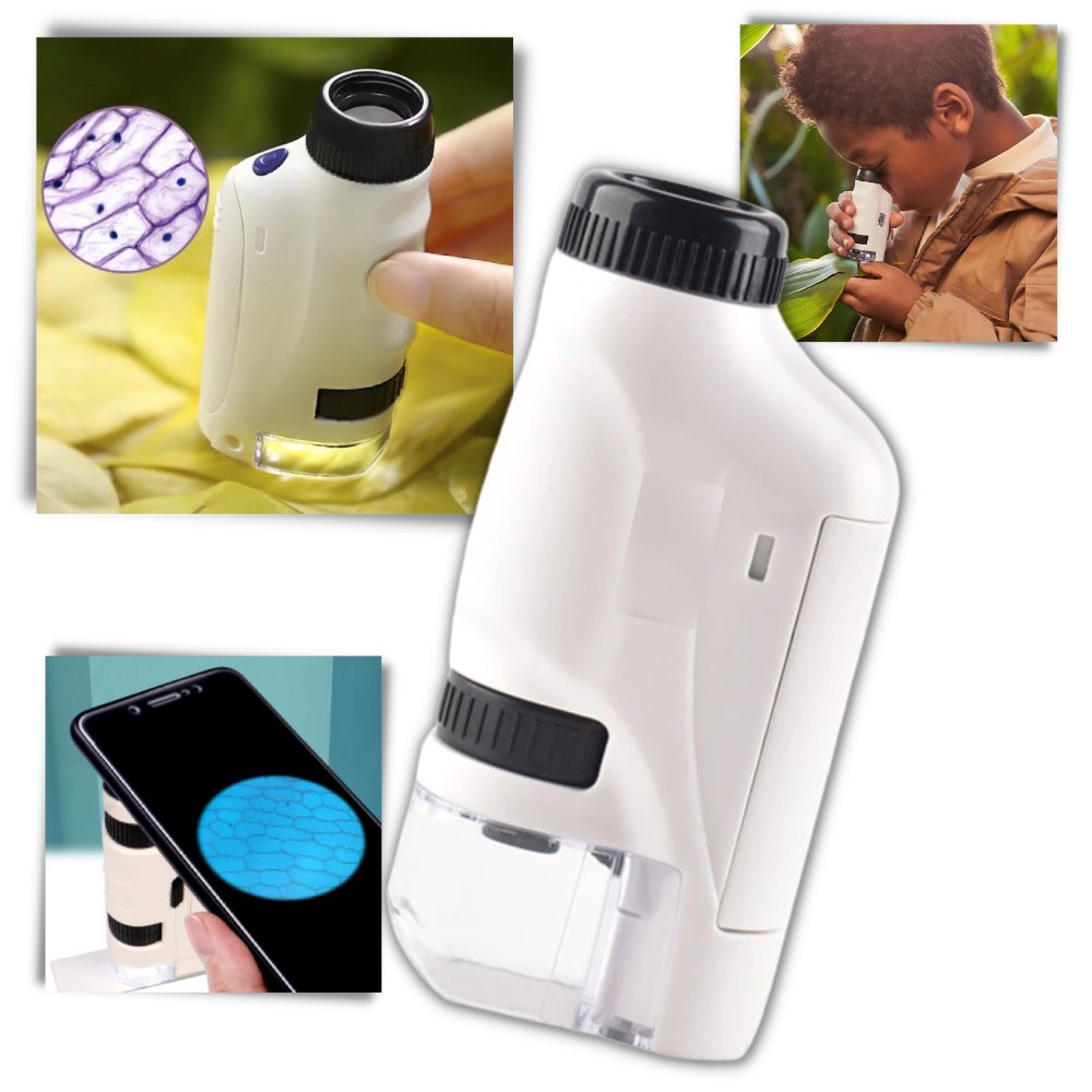 Handheld Microscope For Kids - Portable Kids’ Microscope - Handheld Portable Microscope - 