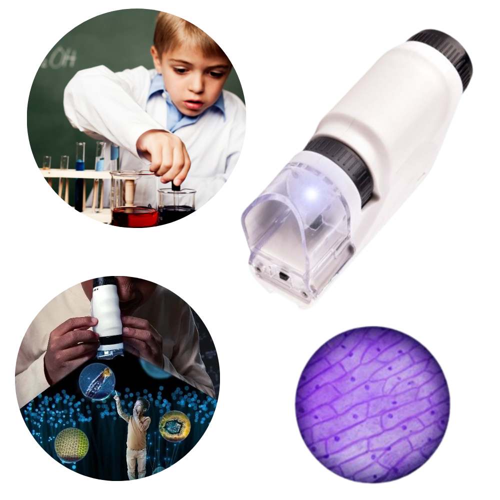 Microscope portatif pour enfants - Un outil d'apprentissage idéal - Ozerty