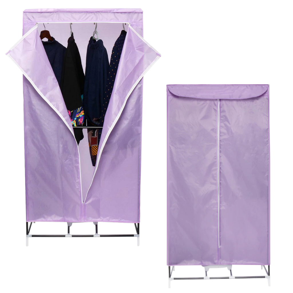 Tragbarer elektrischer Wäschetrockner und Wäscheständer - Dient auch als Kleiderschrank - Ozerty