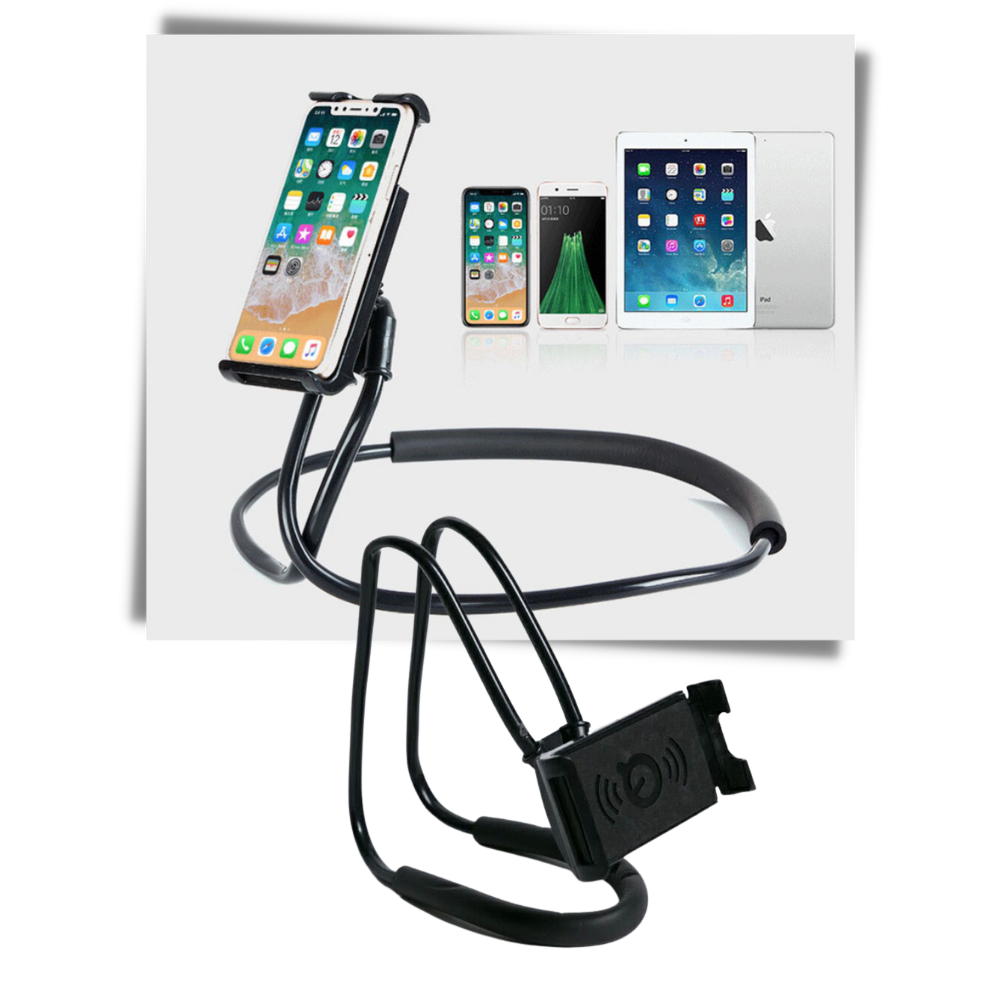 Hands-Free Phone Holder Neck Stand - Versatile Design - 