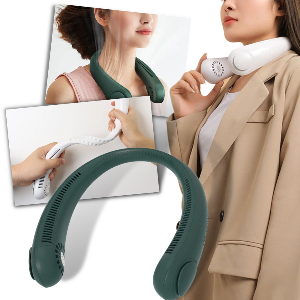 Portable Neck Fan - Portable Mini Rechargeable Fan - Unique Mini Neck Fan - 