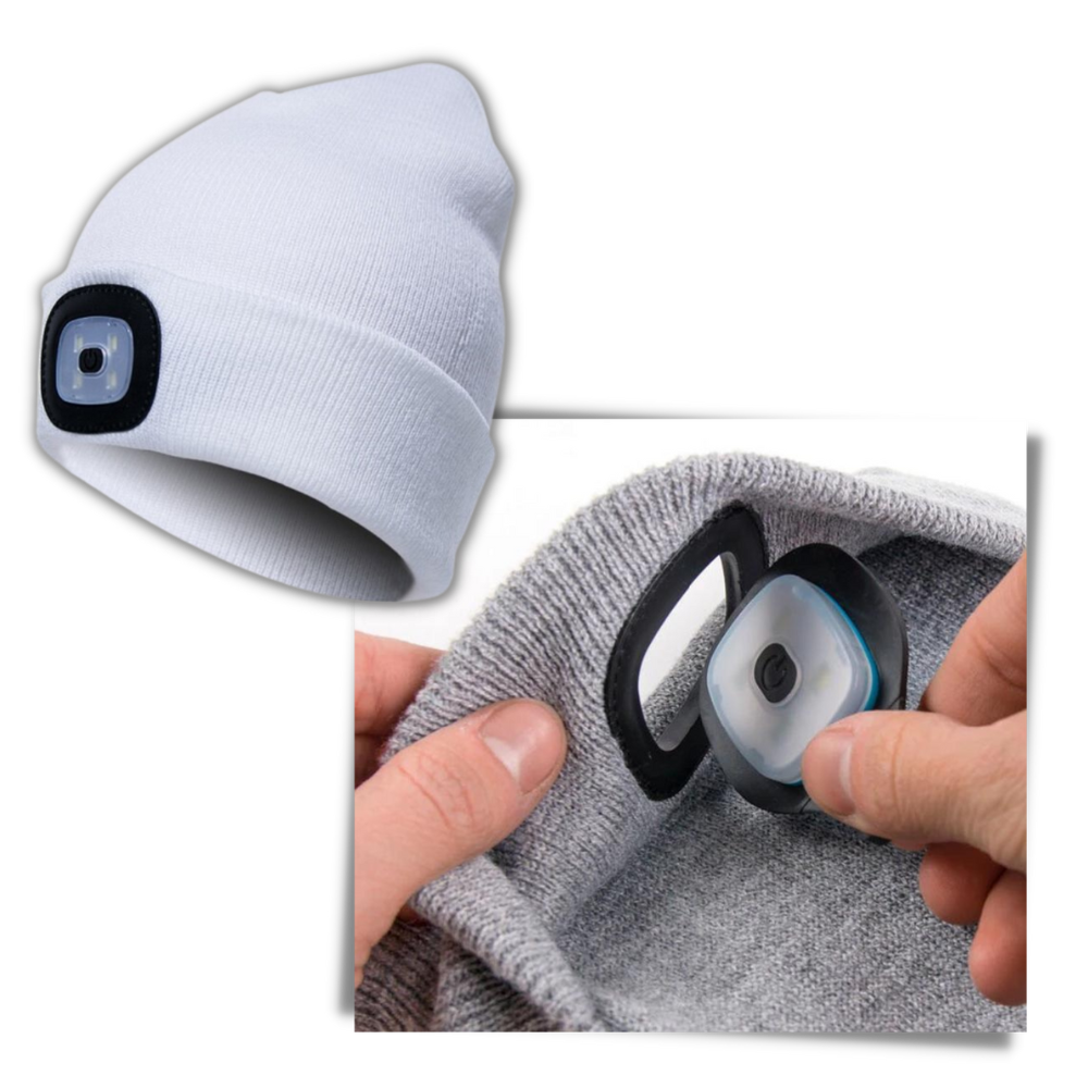 Beanie Cap with Light - Easy To Clean -