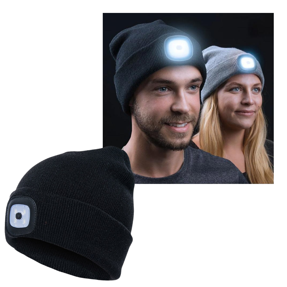 Beanie Cap with Light - Long Lasting Brightness -